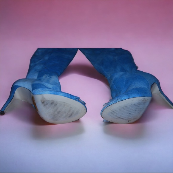 Denim thigh high boots - Picture 3 of 3